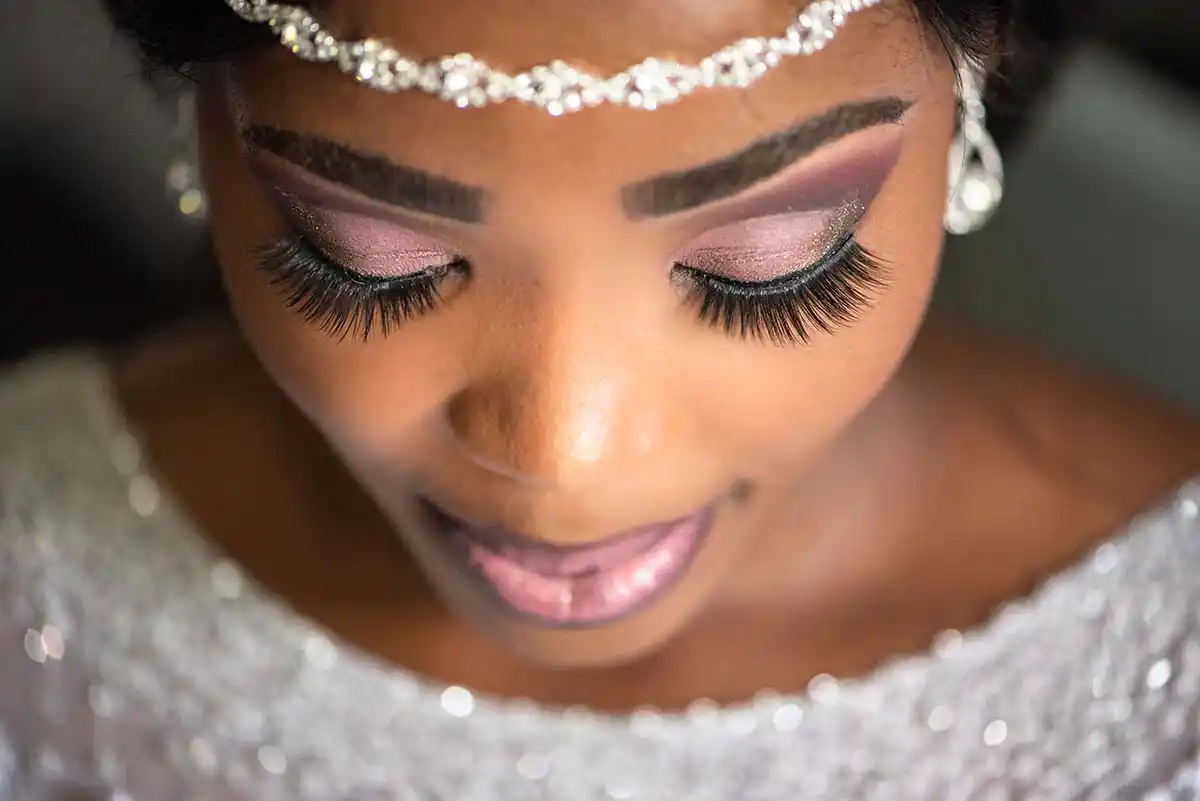 close up make up bride beautiful wedding photo by mudboots photography